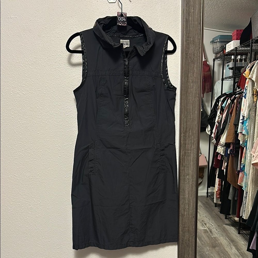 4•CONVERSE GREY Sleeveless Dress w/pockets size 10